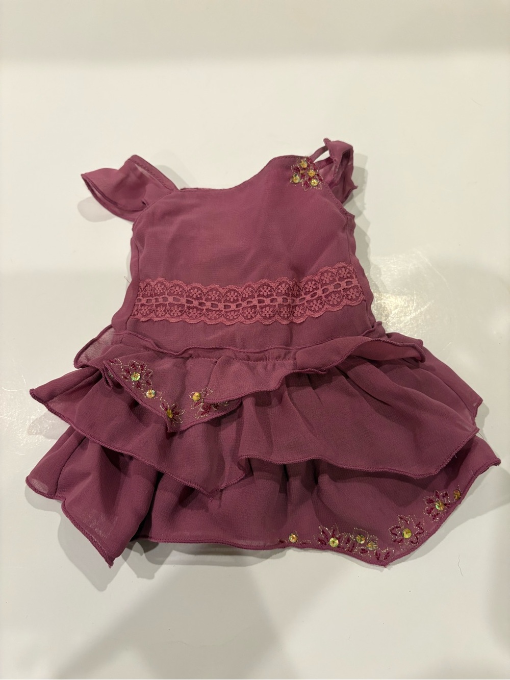 American Girl Doll 2007 Embroidered Party Dress Just Like You - Picture 4 of 7